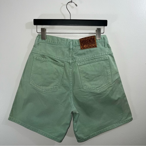 Forenza Authentico made in the USA sage green denim shorts size small - Picture 3 of 6